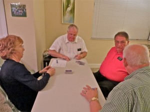 29mar13 - Dinner - big card game