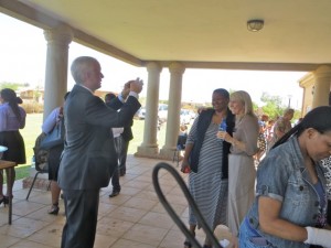 Oct 14 -Pres Dunn taking picture