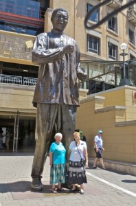 feb15 - Mandela Square - Mary, Taylor Statue